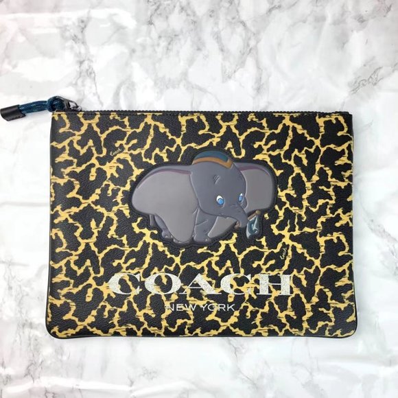 COACH 91218 DISNEY X COACH LARGE POUCH WITH WAVY